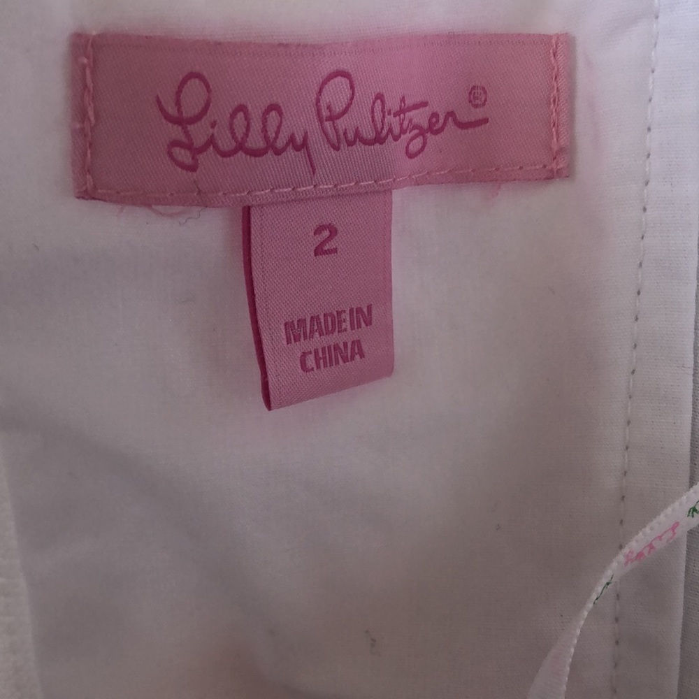 SOLD. Lilly Pulitzer Blossom Strapless Dress size 2 - Picture 5 of 12